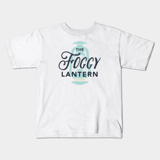 The Foggy Lantern - Sleek Logo Kids T-Shirt by Big Sur California 